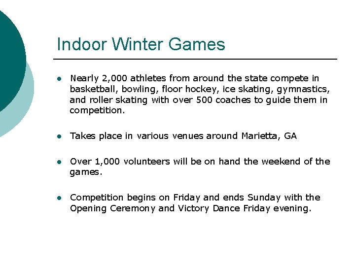 Indoor Winter Games l Nearly 2, 000 athletes from around the state compete in