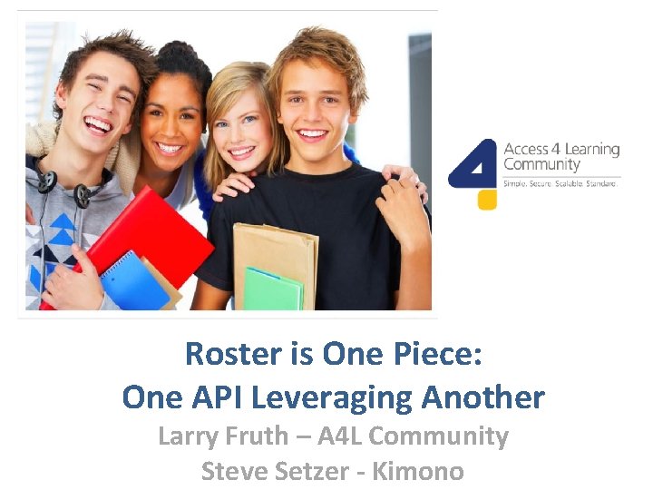 Roster is One Piece: One API Leveraging Another Larry Fruth – A 4 L