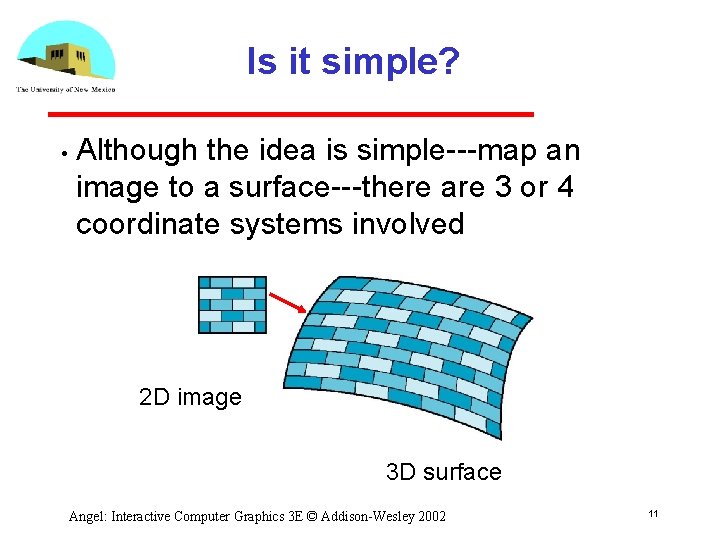 Is it simple? • Although the idea is simple map an image to a