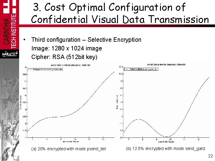 3. Cost Optimal Configuration of Confidential Visual Data Transmission • Third configuration – Selective