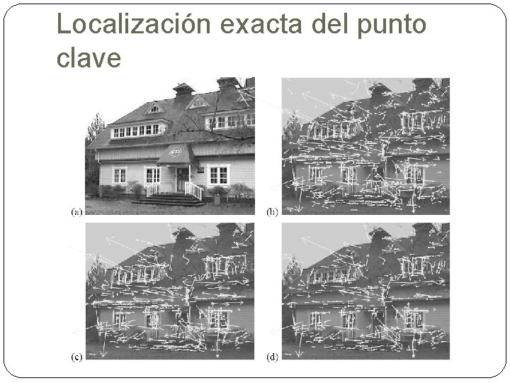 Localización exacta del punto clave 