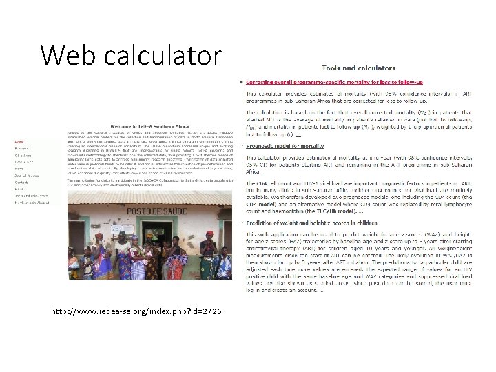 Web calculator http: //www. iedea-sa. org/index. php? id=2726 