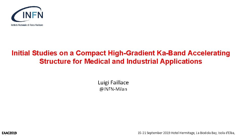 Initial Studies on a Compact High-Gradient Ka-Band Accelerating Structure for Medical and Industrial Applications