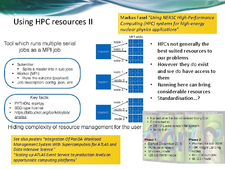 Using HPC resources II Markus Fasel “Using NERSC High-Performance Computing (HPC) systems for high-energy