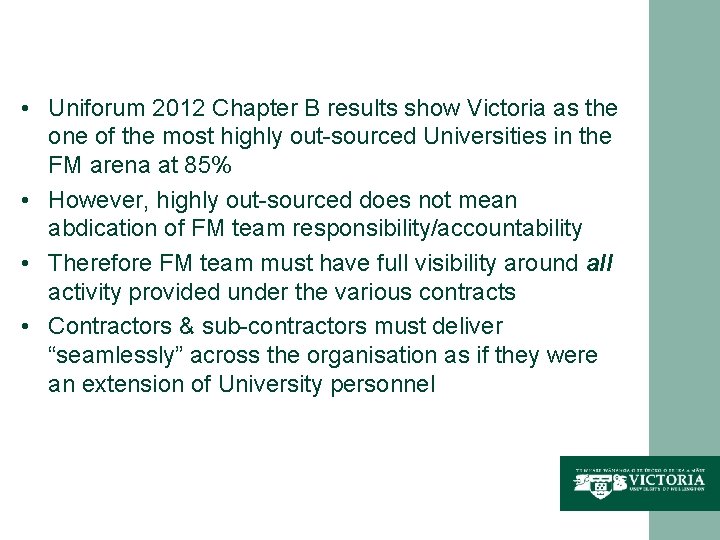  • Uniforum 2012 Chapter B results show Victoria as the one of the