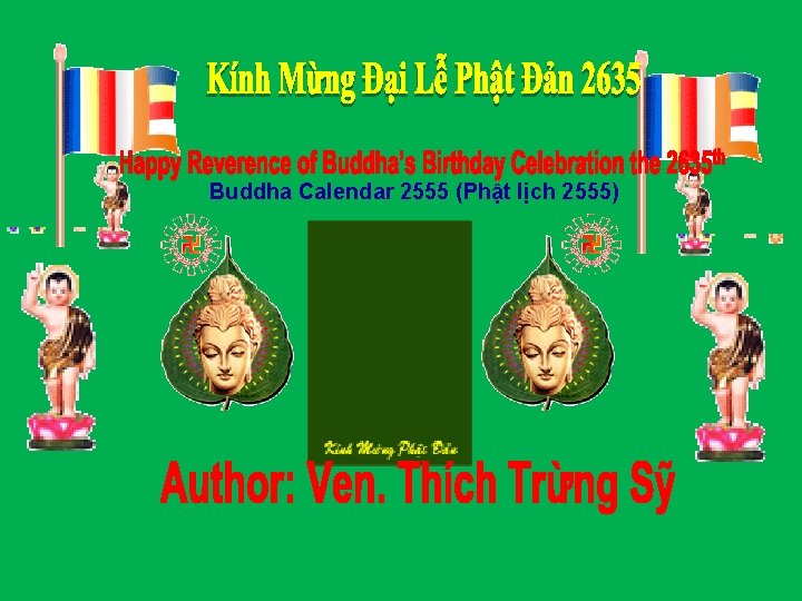 Buddha Calendar 2555 (Phật lịch 2555) 