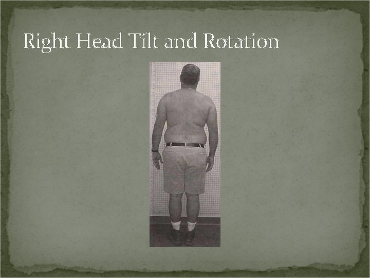 Right Head Tilt and Rotation 