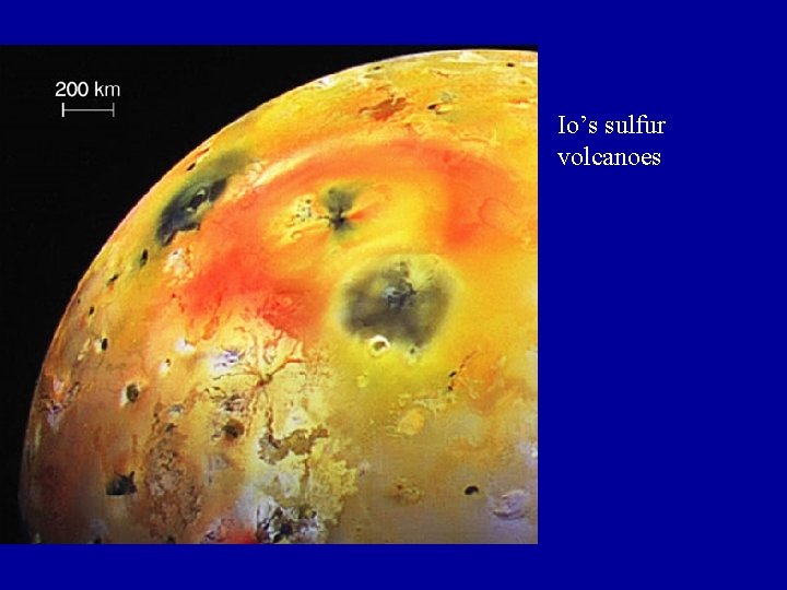Io’s sulfur volcanoes Io’s sulfur volcanoes
