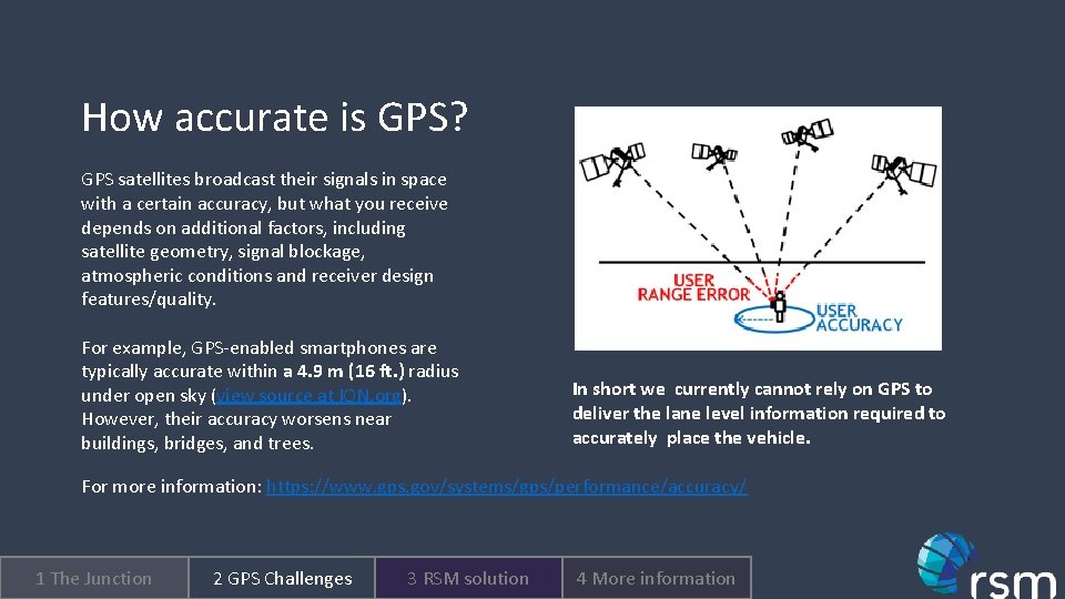 How accurate is GPS? GPS satellites broadcast their signals in space with a certain