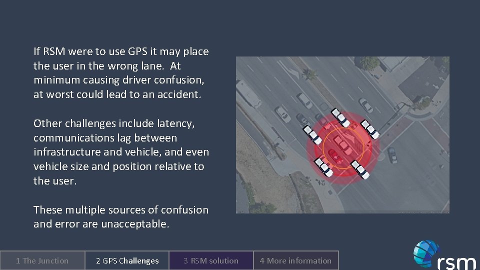 If RSM were to use GPS it may place the user in the wrong