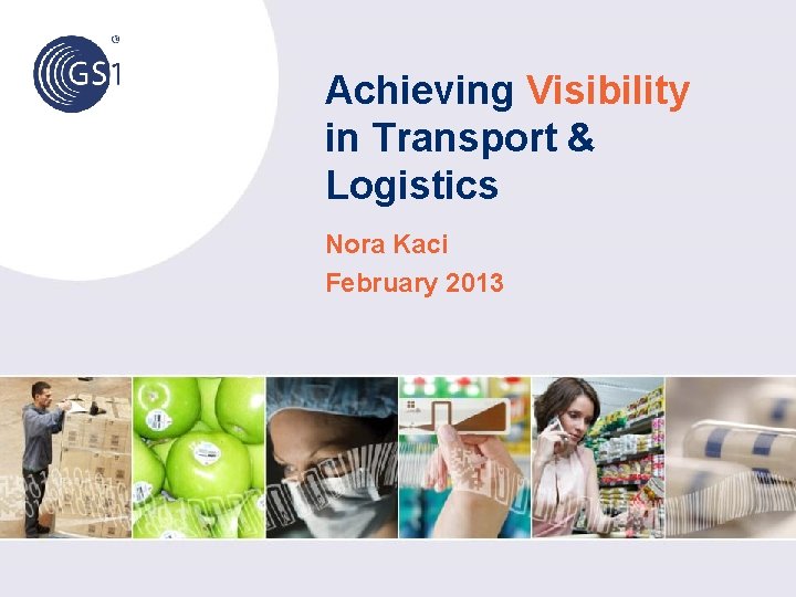Achieving Visibility in Transport & Logistics Nora Kaci February 2013 