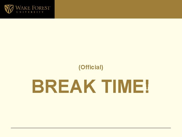 (Official) BREAK TIME! 