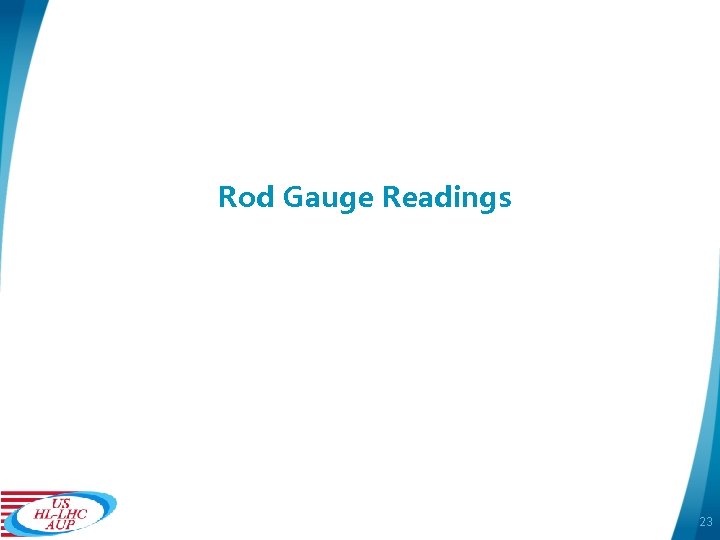 Rod Gauge Readings 23 
