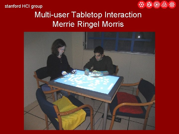 stanford HCI group Multi-user Tabletop Interaction Merrie Ringel Morris 