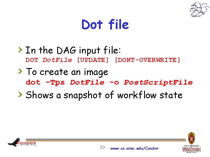 Dot file > In the DAG input file: DOT Dot. File [UPDATE] [DONT-OVERWRITE] >