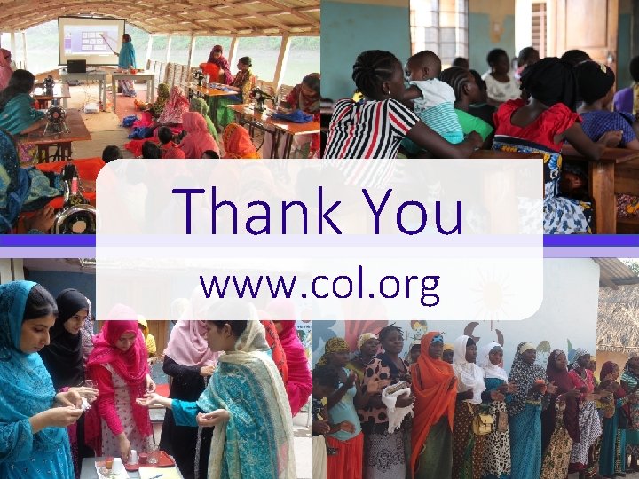 Thank You www. col. org Thank You www. col. org