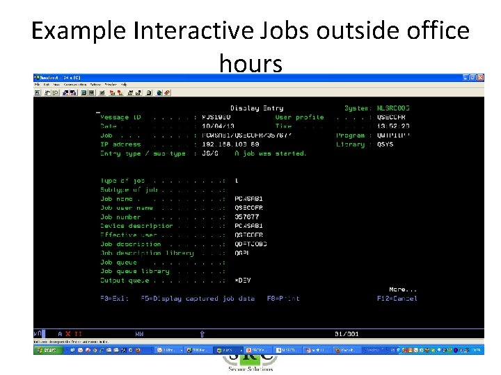 Example Interactive Jobs outside office hours 