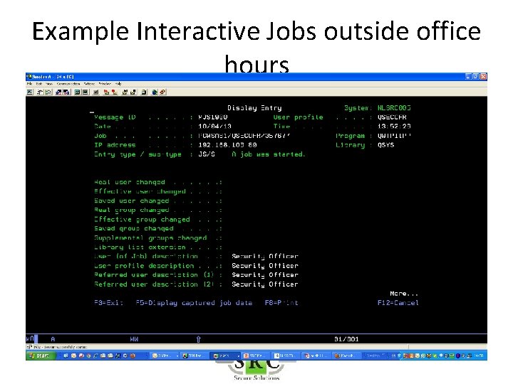 Example Interactive Jobs outside office hours 