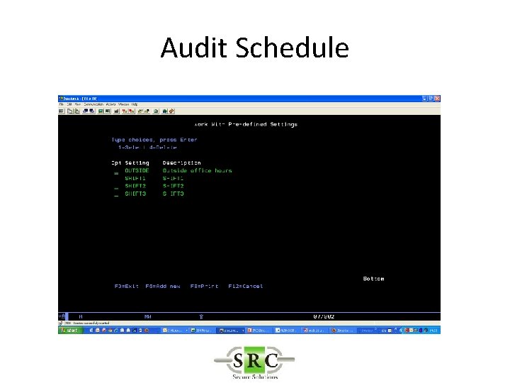 Audit Schedule 