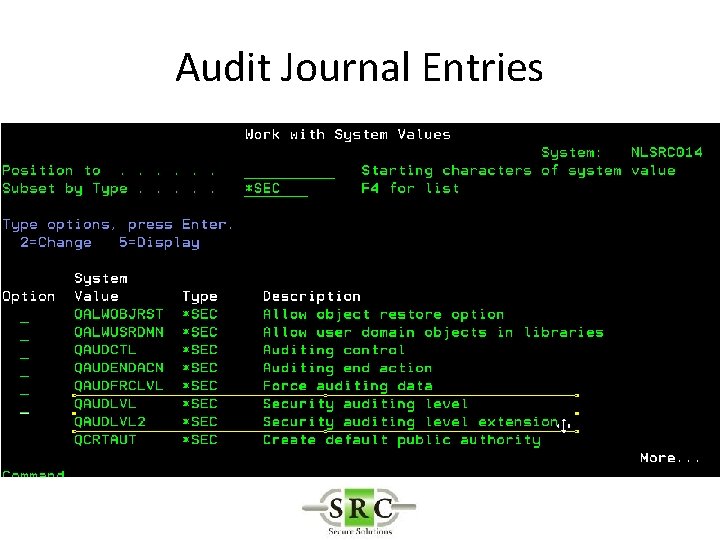 Audit Journal Entries 