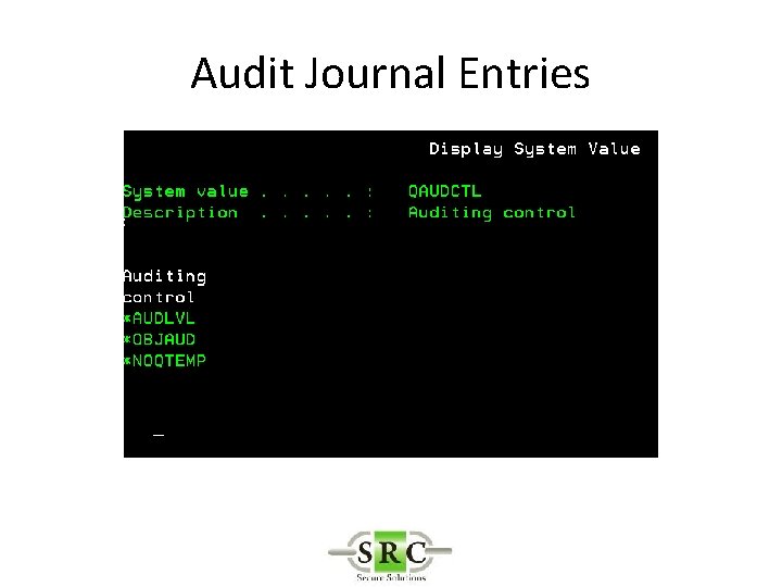 Audit Journal Entries 