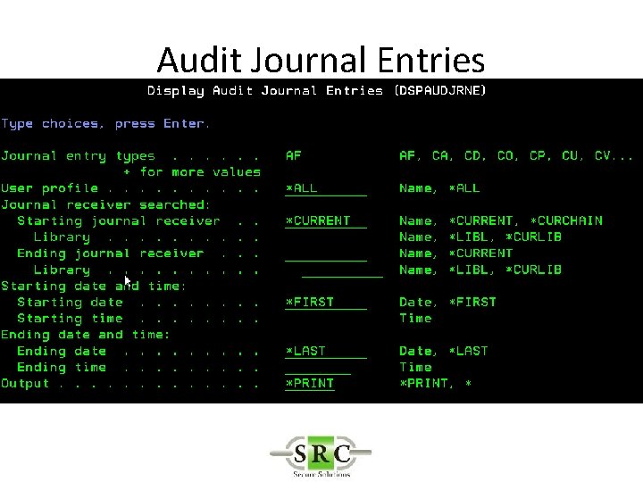 Audit Journal Entries 