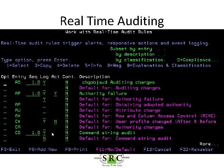 Real Time Auditing 