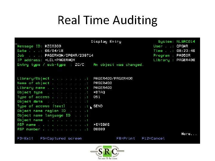 Real Time Auditing 