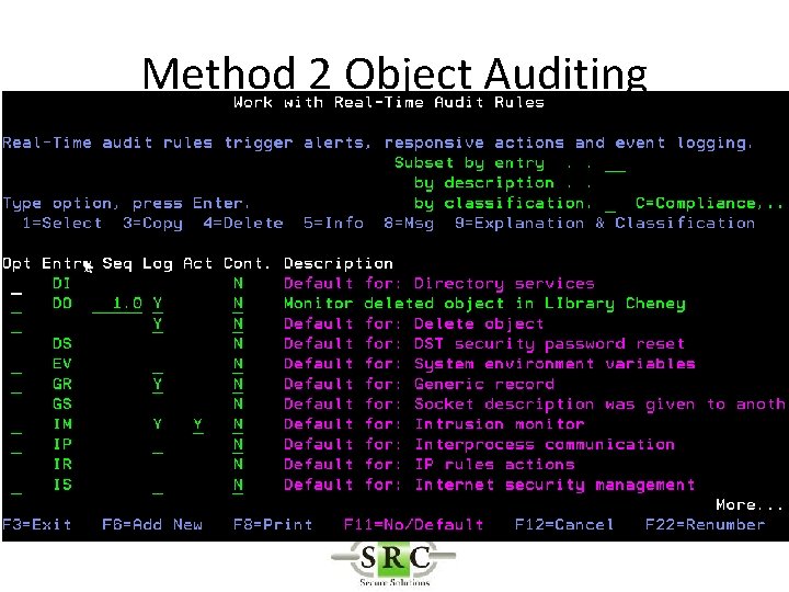 Method 2 Object Auditing 