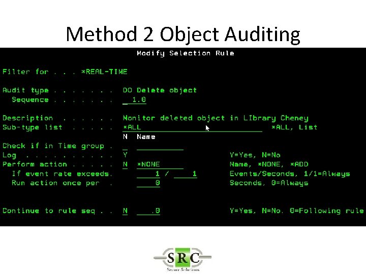 Method 2 Object Auditing 