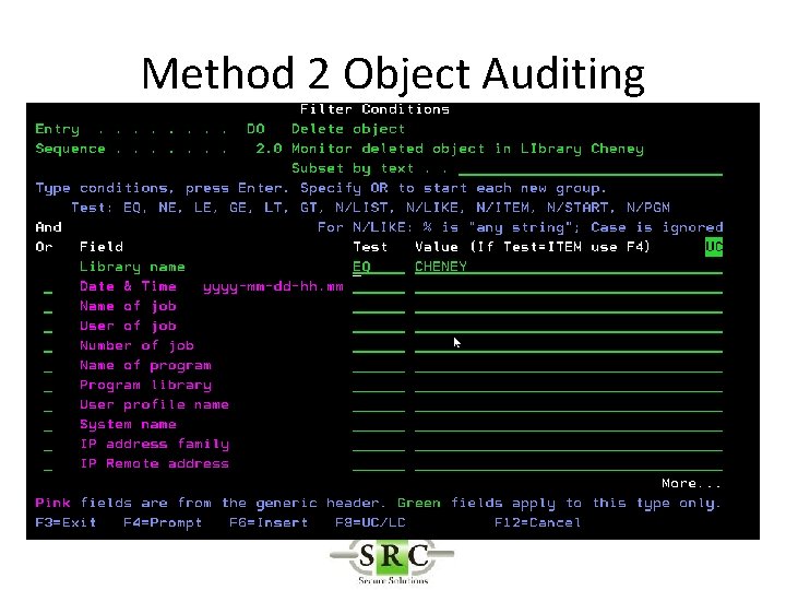 Method 2 Object Auditing 