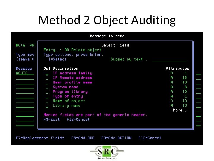 Method 2 Object Auditing 