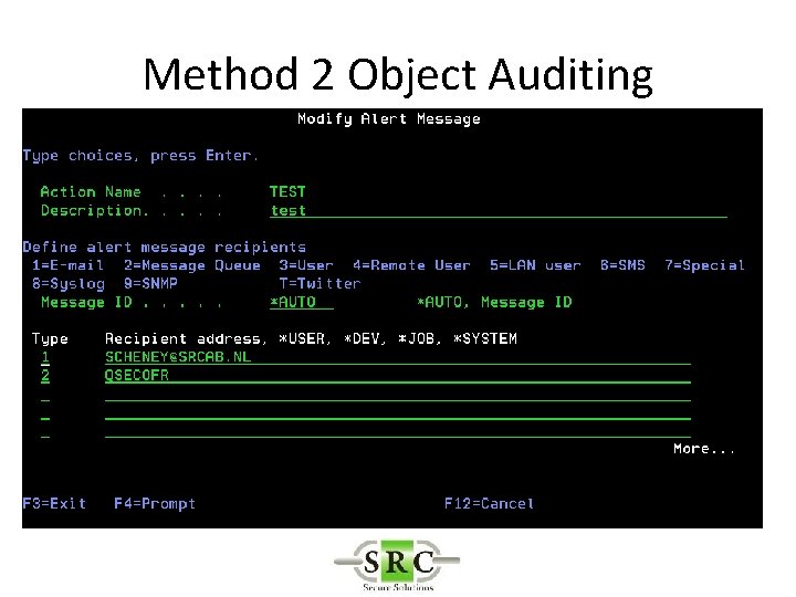 Method 2 Object Auditing 