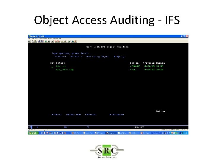 Object Access Auditing - IFS 