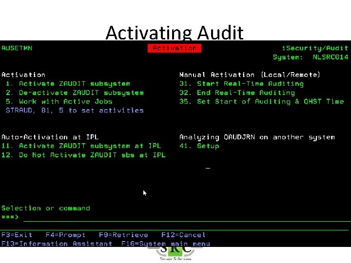 Activating Audit 