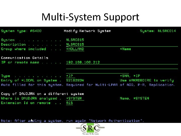 Multi-System Support 