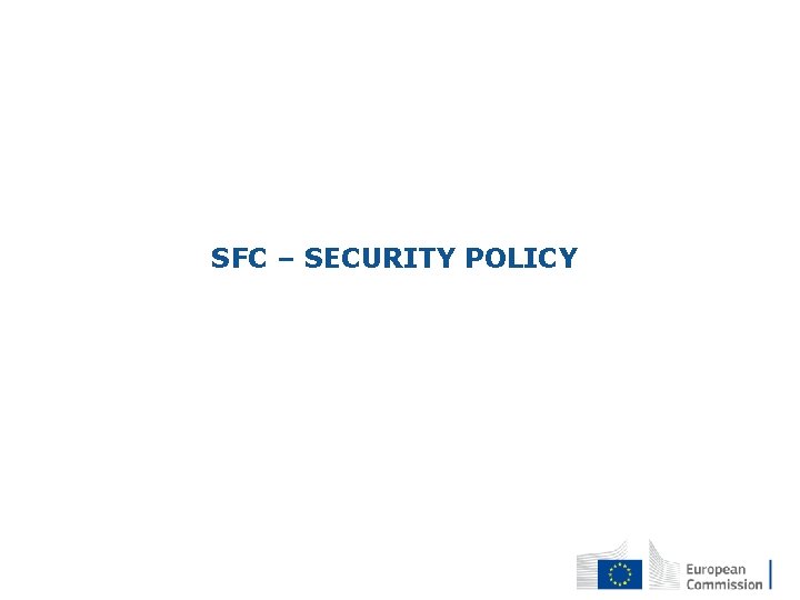 SFC – SECURITY POLICY 