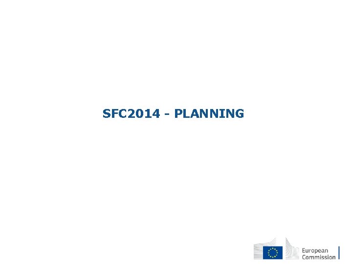 SFC 2014 - PLANNING 