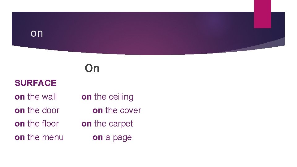 on On SURFACE on the wall on the door on the floor on the on On SURFACE on the wall on the door on the floor on the
