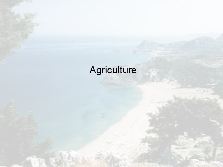Agriculture Agriculture