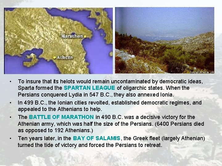 • • To insure that its helots would remain uncontaminated by democratic ideas, • • To insure that its helots would remain uncontaminated by democratic ideas,