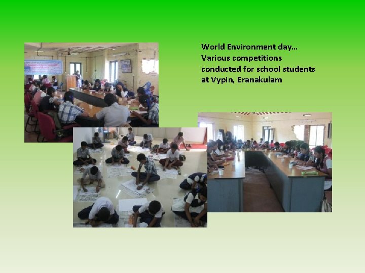 World Environment day… Various competitions conducted for school students at Vypin, Eranakulam 