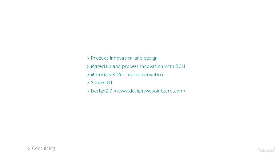 > Product innovation and design > Materials and process innovation with BGH > Materials > Product innovation and design > Materials and process innovation with BGH > Materials