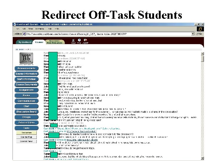 Redirect Off-Task Students 