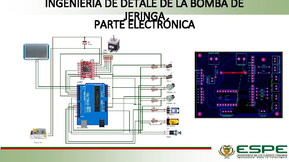 INGENIERÍA DE DETALE DE LA BOMBA DE JERINGA PARTE ELECTRÓNICA 