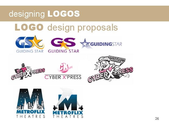 designing LOGOS LOGO design proposals 26 