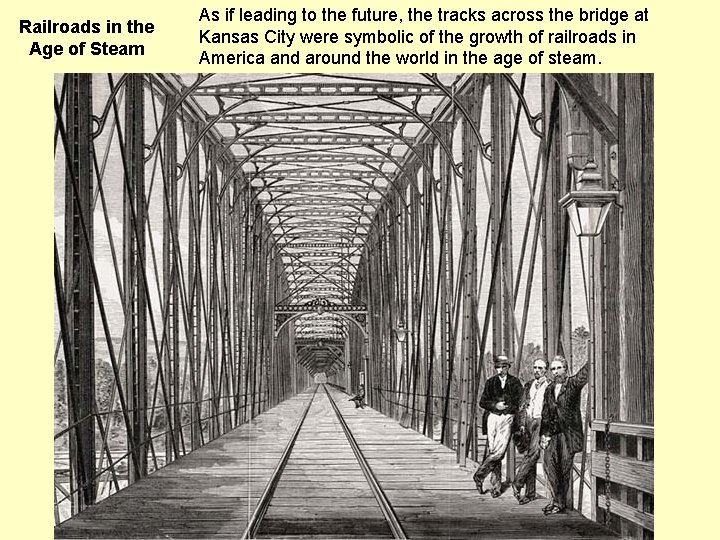 Railroads in the Age of Steam As if leading to the future, the tracks