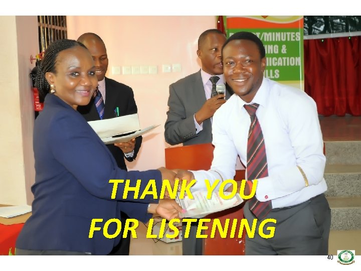 THANK YOU FOR LISTENING 40 