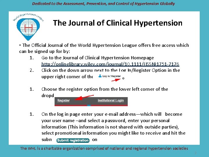 Dedicated to the Assessment, Prevention, and Control of Hypertension Globally The Journal of Clinical