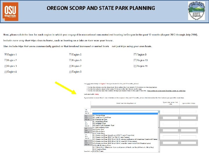 OREGON SCORP AND STATE PARK PLANNING 